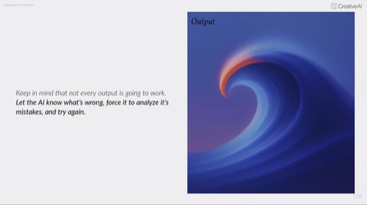 "Output" wave image: not every output works, let the AI analyze its mistakes and retry