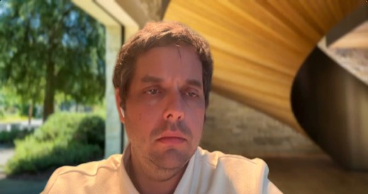 Tony Jones webcam, outdoors, neutral expression