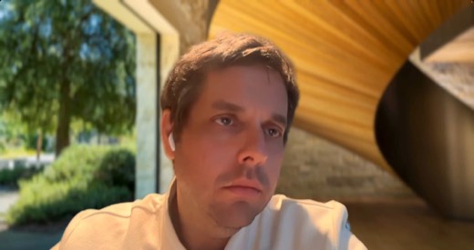 Tony Jones webcam, outdoors, looking to the side