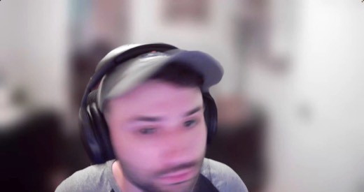 Sebastian Sagastume webcam, motion blur, turning