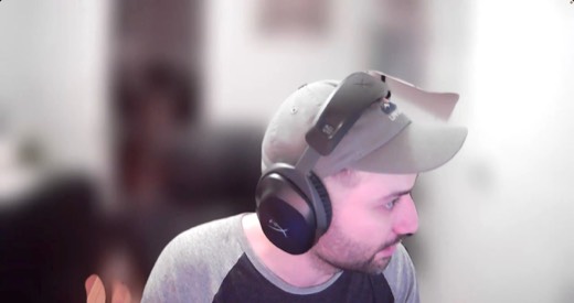 Sebastian Sagastume webcam, close-up, profile view looking down