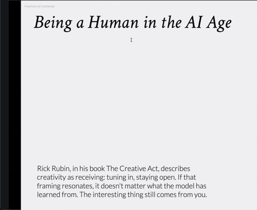 Slide: "Know Your Creative Edge": Discernment, Intuition, Emotional Depth, Cultural Nuance.