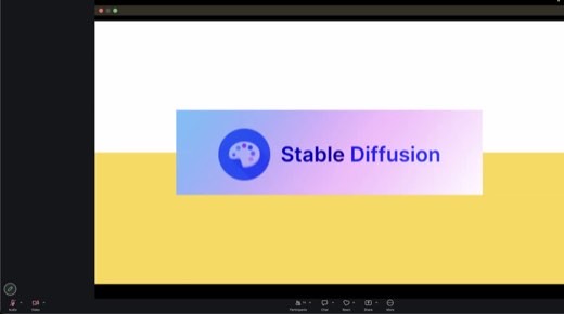 Slide: Stable Diffusion logo. The one model that was open about its data.