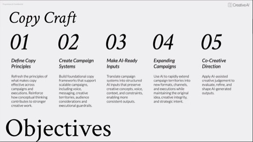 The Copy Craft 5-step framework.